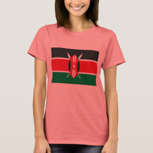 Camiseta de la bandera de Kenia
