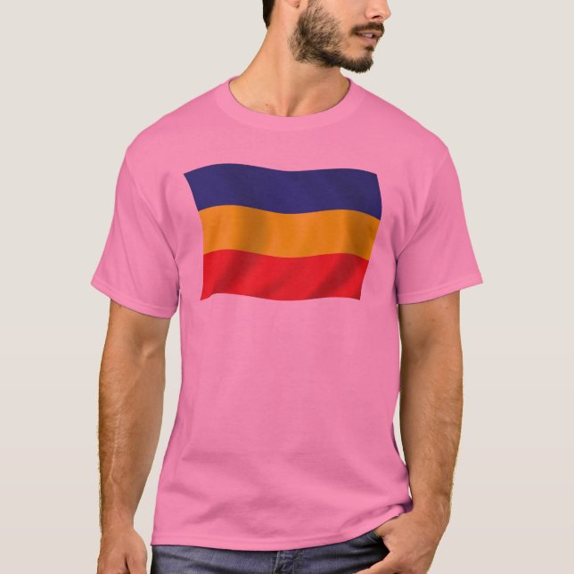 Camiseta de la bandera de Khmer Kampuchea Krom (Anverso)
