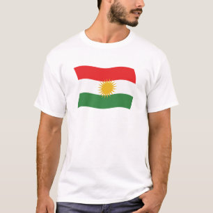 Camiseta de la bandera de Kurdistán