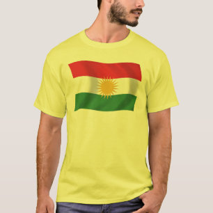 Camiseta de la bandera de Kurdistán