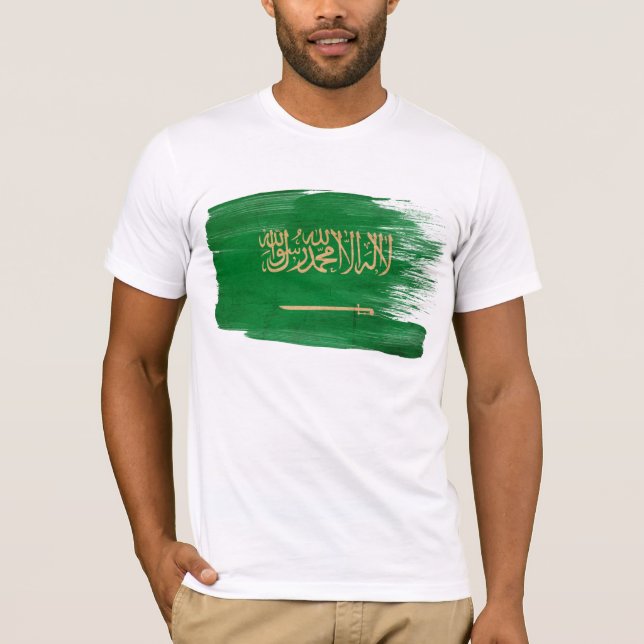 Camiseta de la bandera de la Arabia Saudita (Anverso)