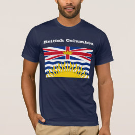 Camiseta de la bandera de la Columbia Británica