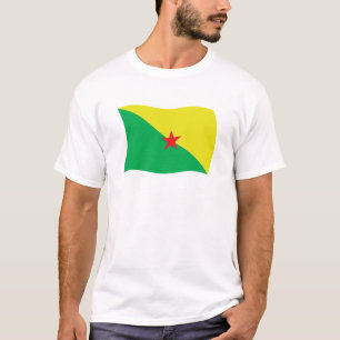 Camiseta de la bandera de la Guayana Francesa