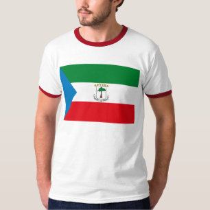 Camiseta de la bandera de la Guinea Ecuatorial