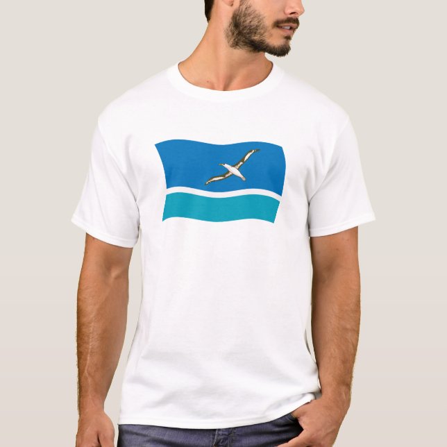 Camiseta de la bandera de la isla Midway (Anverso)