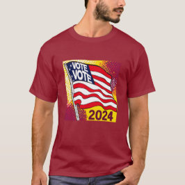 Camiseta de la bandera de las elecciones 2024