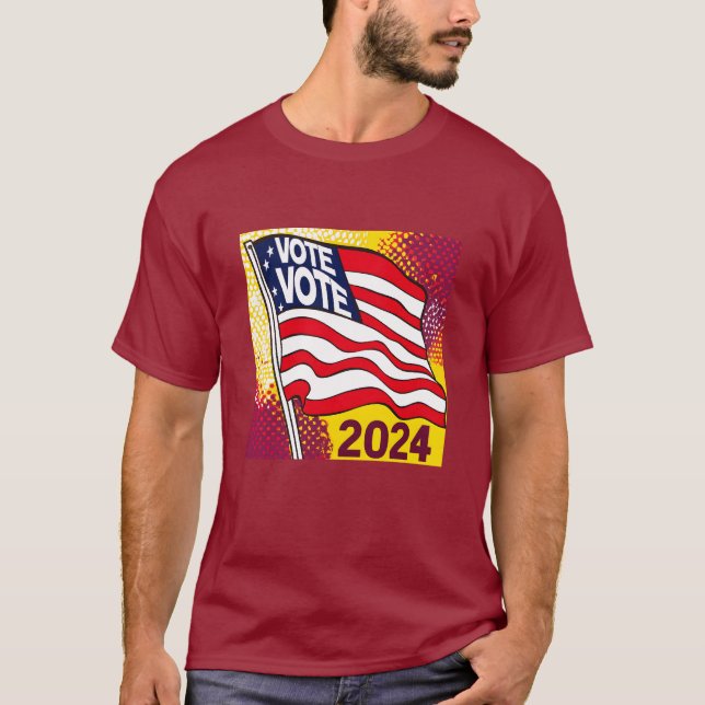 Camiseta de la bandera de las elecciones 2024 (Anverso)