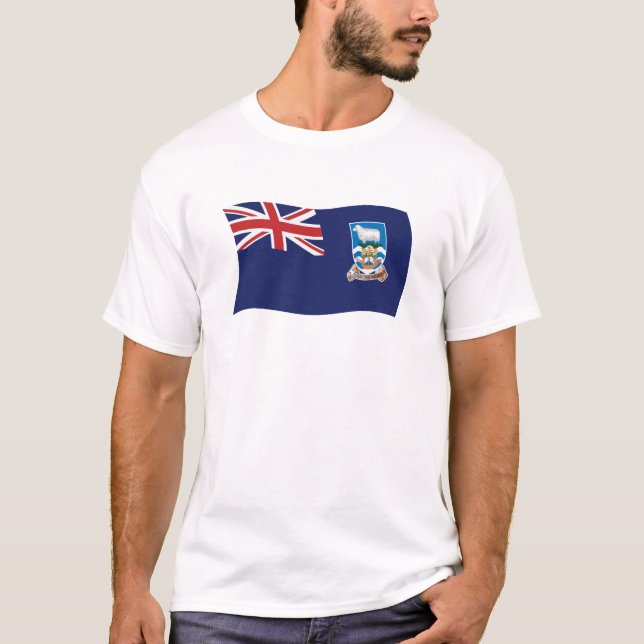 Camiseta de la bandera de las Islas Malvinas (Anverso)
