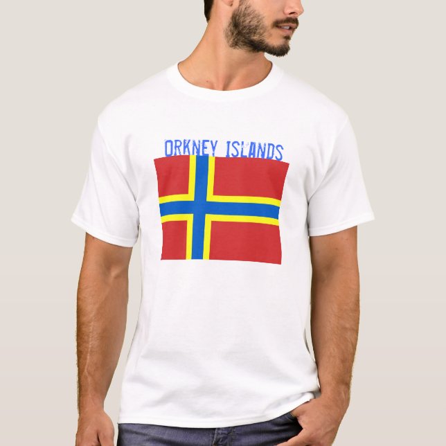 Camiseta de la bandera de las Islas Orcadas (Anverso)