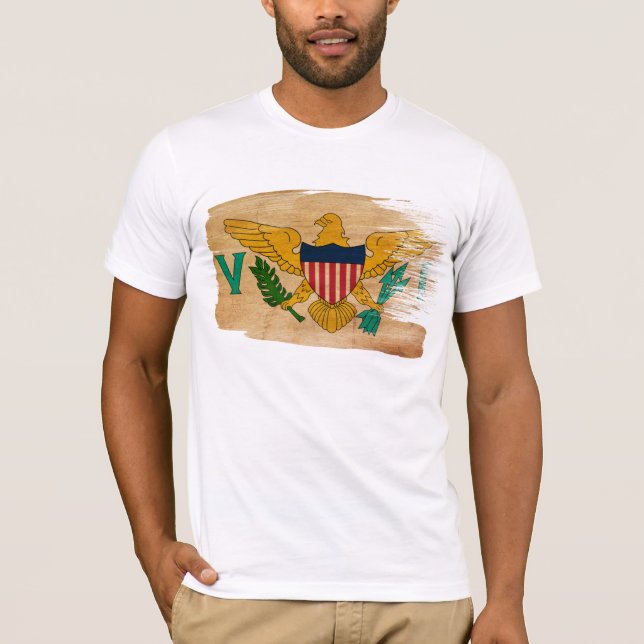 Camiseta de la bandera de las Islas Vírgenes (Anverso)