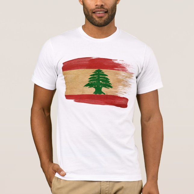 Camiseta de la bandera de Líbano (Anverso)