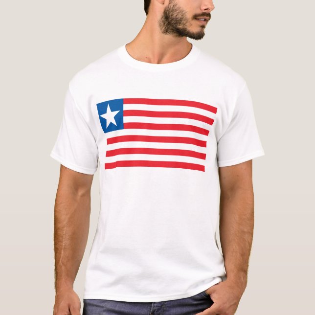 Camiseta de la bandera de Liberia (Anverso)