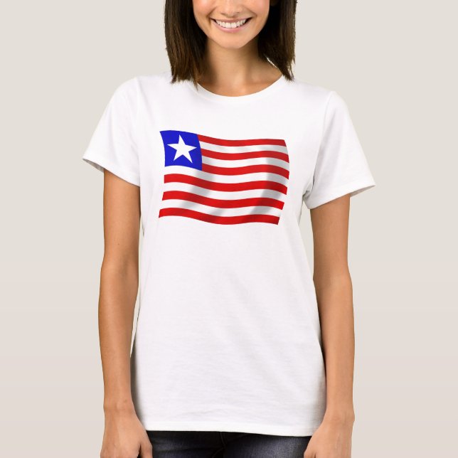 Camiseta de la bandera de Liberia (Anverso)