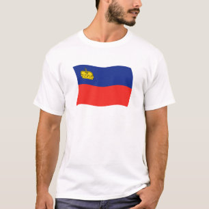 Camiseta de la bandera de Liechtenstein
