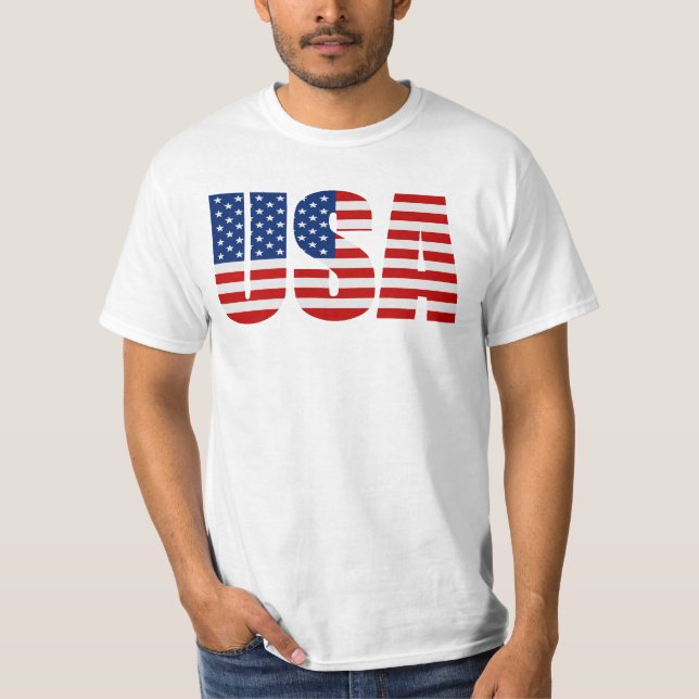 CAMISETA DE LA BANDERA DE LOS E.E.U.U. (Anverso)