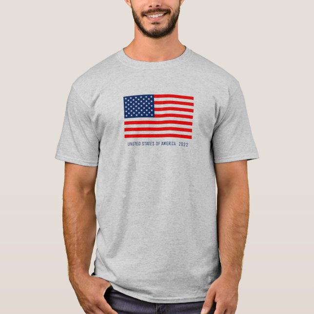 Camiseta de la bandera de los Estados Unidos de Am (Anverso)