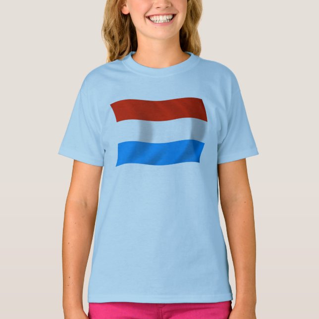 Camiseta de la bandera de Luxemburgo (Anverso)