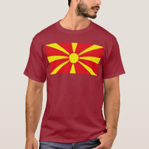 Camiseta de la bandera de Macedonia