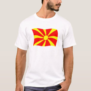 Camiseta de la bandera de Macedonia