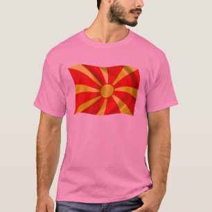 Camiseta de la bandera de Macedonia