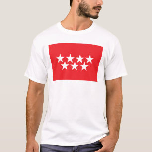 Camiseta de la bandera de Madrid