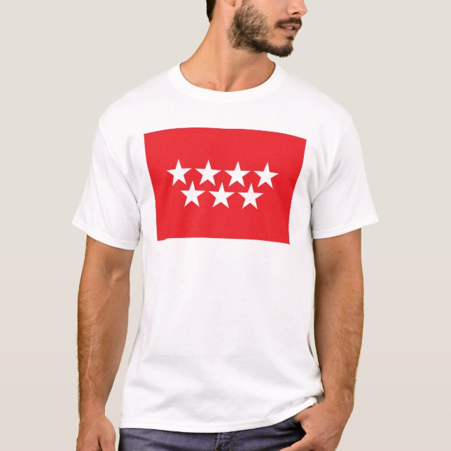 Camiseta de la bandera de Madrid (Anverso)