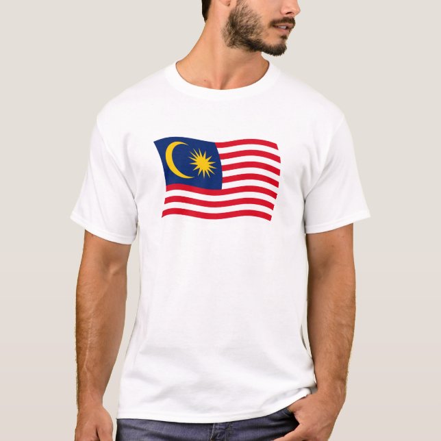 Camiseta de la bandera de Malasia (Anverso)