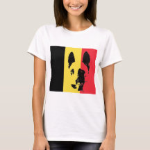 Camiseta de la bandera de Malinois del belga