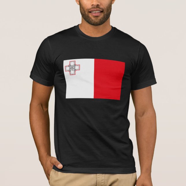 Camiseta de la bandera de Malta (Anverso)