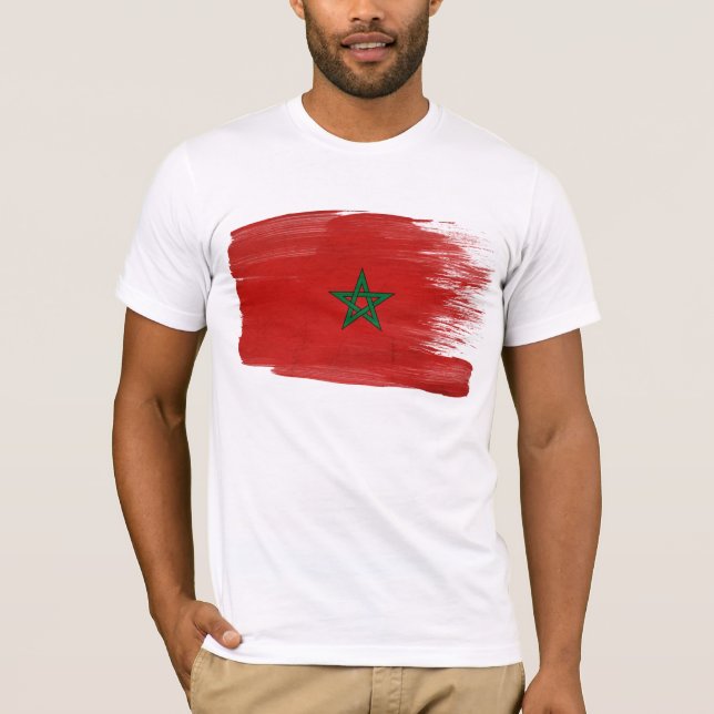 Camiseta de la bandera de Marruecos (Anverso)