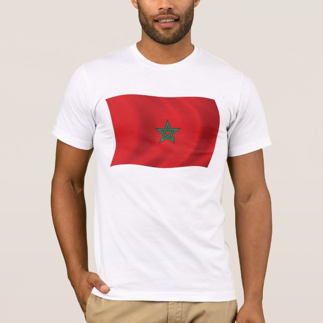 Camiseta de la bandera de Marruecos (Anverso)