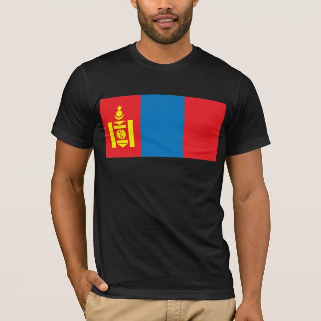 Camiseta de la bandera de Mongolia (Anverso)