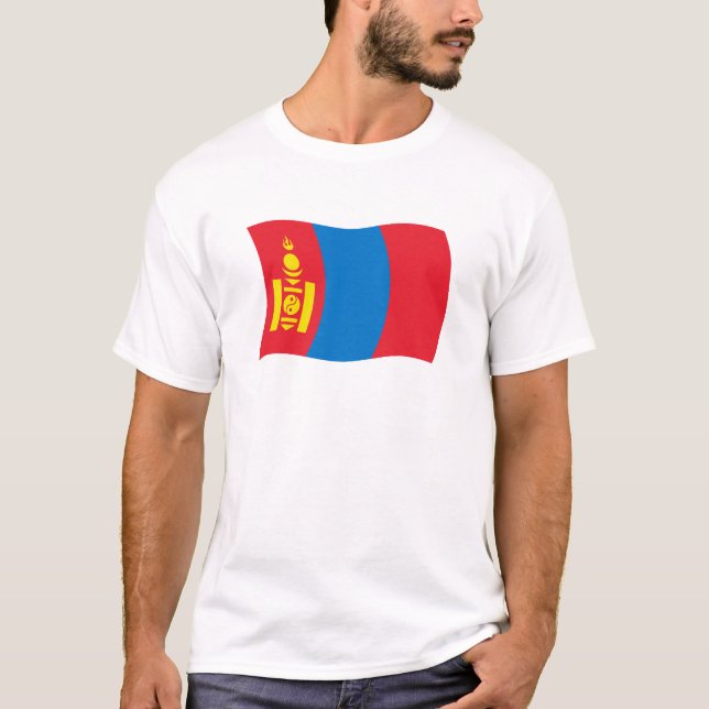 Camiseta de la bandera de Mongolia (Anverso)