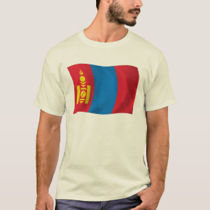 Camiseta de la bandera de Mongolia