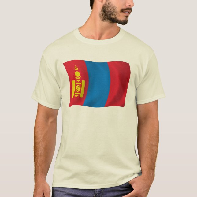 Camiseta de la bandera de Mongolia (Anverso)