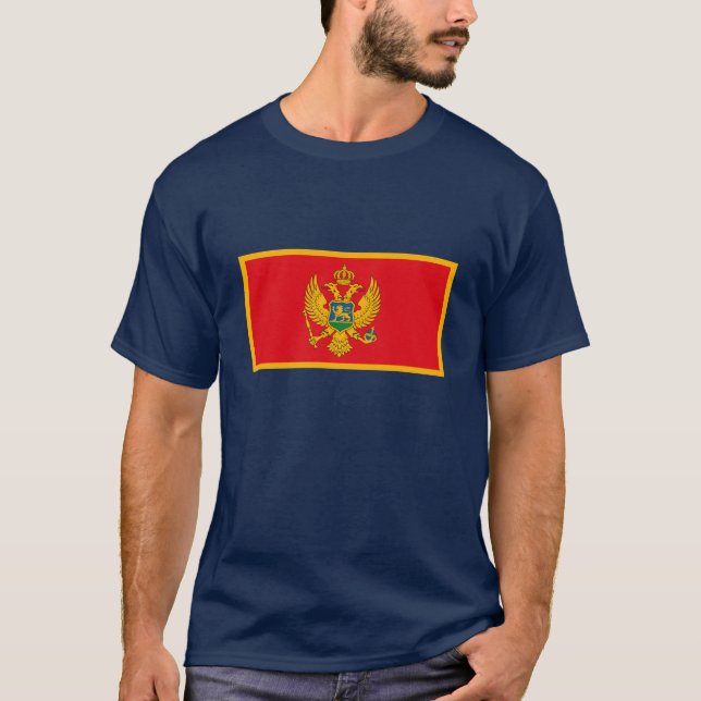 Camiseta de la bandera de Montenegro (Anverso)