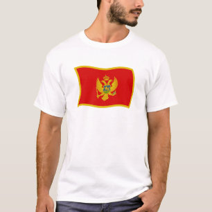 Camiseta de la bandera de Montenegro