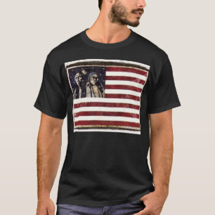 Camiseta de la bandera de nativo americano
