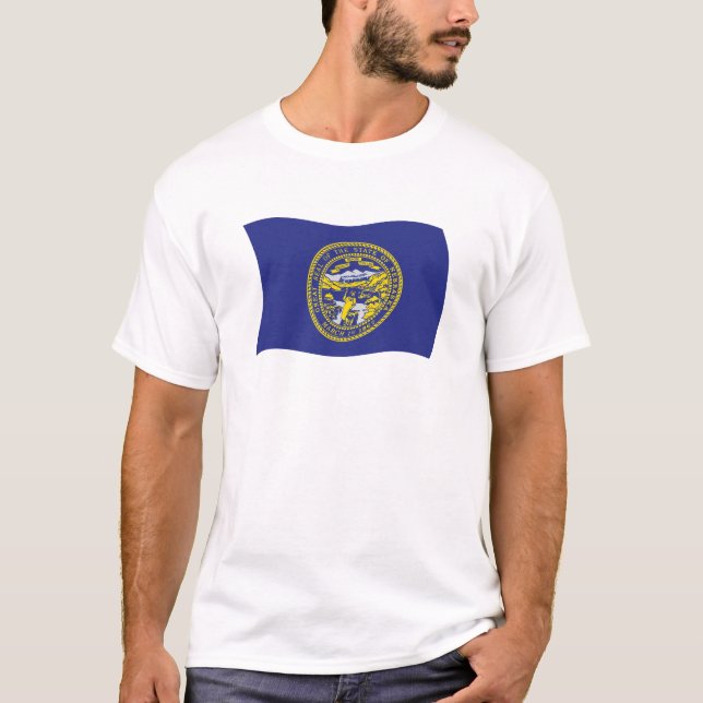 Camiseta de la bandera de Nebraska (Anverso)