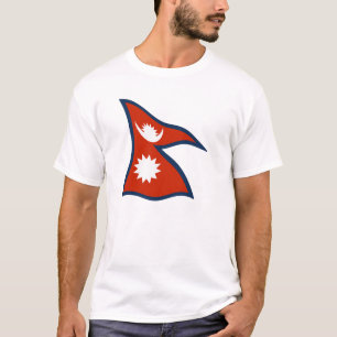 Camiseta de la bandera de Nepal