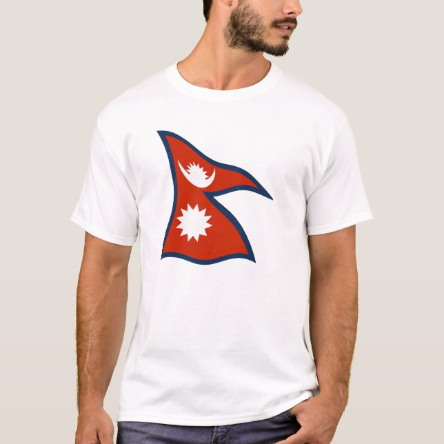 Camiseta de la bandera de Nepal (Anverso)