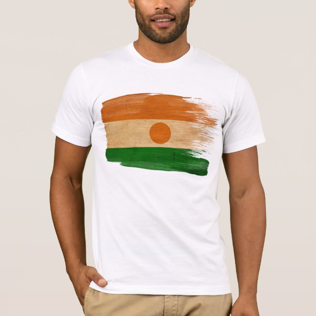 Camiseta de la bandera de Niger (Anverso)