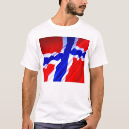 Camiseta de la bandera de Noruega