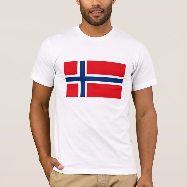 Camiseta de la bandera de Noruega (Anverso)