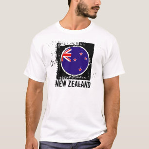Camiseta de la bandera de Nueva Zelanda