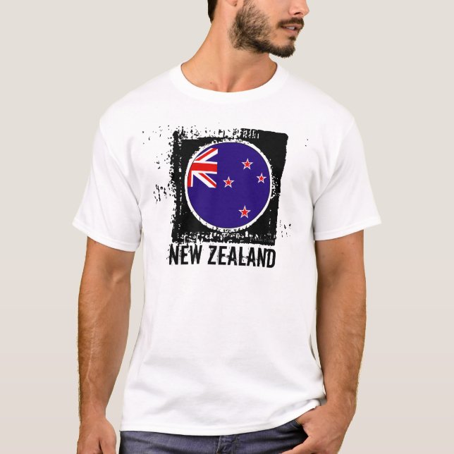 Camiseta de la bandera de Nueva Zelanda (Anverso)