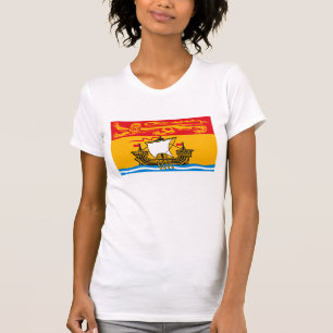 Camiseta de la bandera de Nuevo Brunswick
