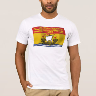 Camiseta de la bandera de Nuevo Brunswick