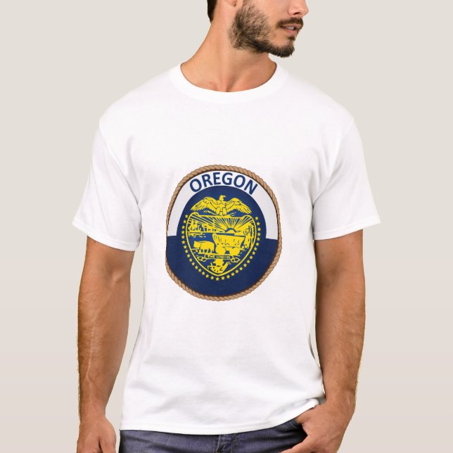Camiseta de la bandera de Oregón (Anverso)