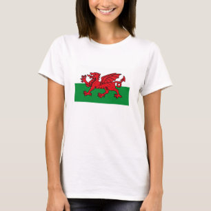 Camiseta de la bandera de País de Gales